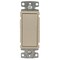 Hubbell Wiring Device-Kellems TradeSelect, Switches and Lighting Controls, Decorator Switch, Residential Grade, Rocker Switch, General Purpose AC, Three Way, 15A 120/277V AC, Push Back and Side Wired, Light RSD315LA - alternate 5